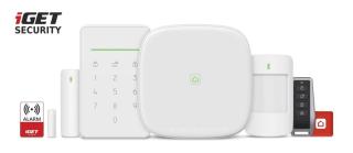 IGET SECURITY M5-4G Premium - Inteligentní 4G/WiFi/LAN alarm, ovládání kamer a zásuvek, Android, iOS