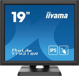 Iiyama Lcd monitor Prolite T1931sr-b6 - Led monitor - 19" - dotyková obrazovka - 1280 x 1024 @ 75 Hz - Ips - 250 cd/m2 - 1000:1 - 14 ms - Hdmi, Vga, D