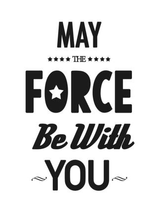 Ilustrace may the force be with you, Finlay & Noa,