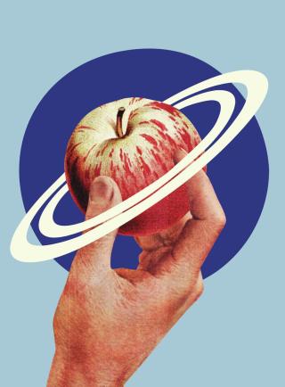 Ilustrace NASA Space Apple, Circular Concepts,