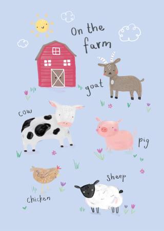 Ilustrace On the Farm, Laura Irwin,