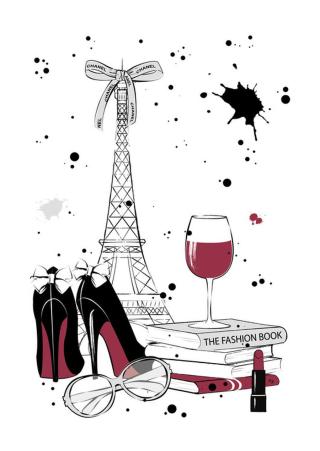 Ilustrace Paris Style, Martina Pavlova,