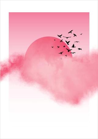 Ilustrace Pink Sunshine, Nordic Creators,