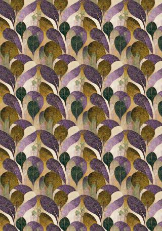 Ilustrace Purple Leafs Pattern, Treechild,