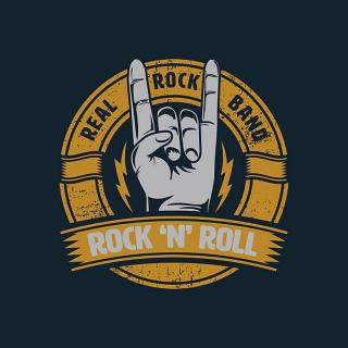 Ilustrace rock and roll graphic for t-shirt,tee, kitipol,