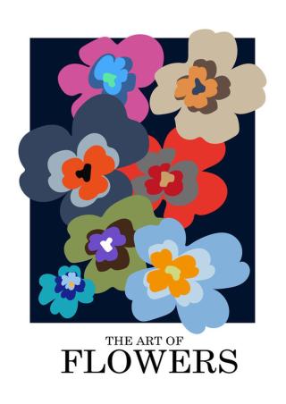 Ilustrace The Art Of Flowers Blue, Frances Collett,