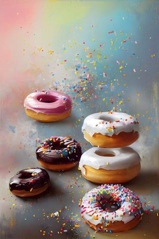 Ilustrace Yummy Donuts, Treechild,