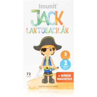 IMUNIT Laktobacily Jack Laktobacilák rozpustné tablety s probiotiky pro děti 72 tbl