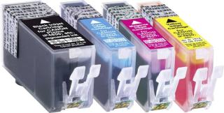 Ink sada náplní do tiskárny Basetech BTC81 1513,0050-126, kompatibilní, černá, azurová, purppurová, žlutá