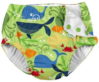 IPlay Green Sprouts Plenkové plavky, GREEN SEALIFE, 3-6M