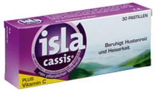 Isla -Cassis 30 bylinných pastilek