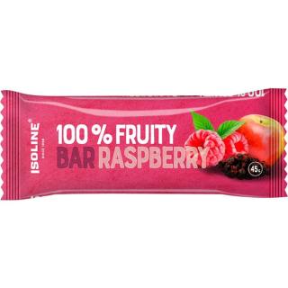 Isoline 100 % Fruity Bar ovocná tyčinka příchuť raspberry 45 g