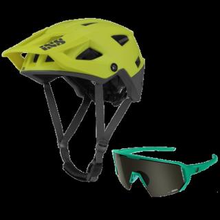 IXS helma Trigger + brýle Melon