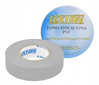 Izolační páska Lexton Pvc 19mm x 25m šedá