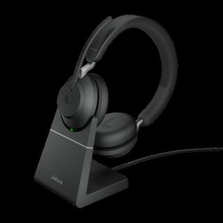 Jabra Evolve2 65/Stereo/USB/BT/Bezdrát/MS/Stand/Černá