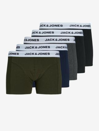 Jack & Jones Boxerky 5 ks Černá