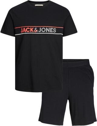 Jack&Jones PACK - triko a kraťasy JACJAXON Standard Fit 12248978 Black XXL