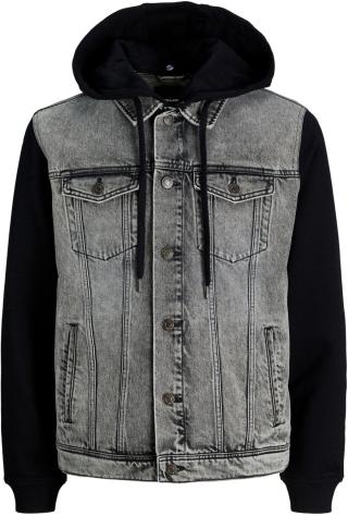 Jack&Jones Pánská džínová bunda JJIJEAN 12249225 Black Denim XL