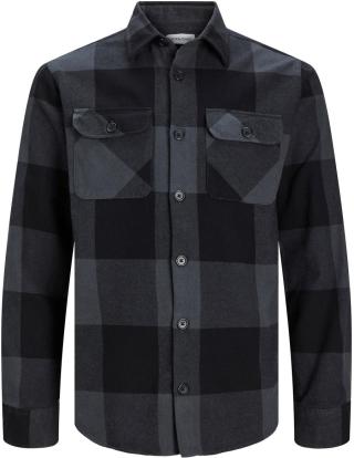 Jack&Jones Pánská košile JJEDARREN Comfort Fit 12248409 Asphalt M