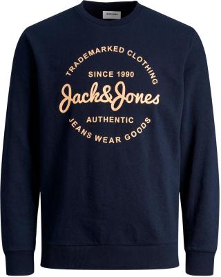 Jack&Jones Pánská mikina JJFOREST Standard Fit 12248002 Navy Blazer L