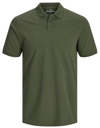 Jack&Jones Pánské polo triko JJEBASIC Slim Fit 12136516 Olive Night XL