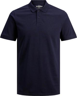 Jack&Jones Pánské polo triko Slim Fit JJEBASIC 12136516 Navy Blazer XXL