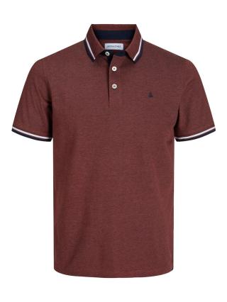 Jack&Jones Pánské polo triko Slim Fit JJEPAULOS 12136668 Cinnabar S