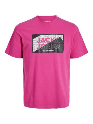 Jack&Jones Pánské triko JCOLOGAN Standard Fit 12242492 pink yarrow L