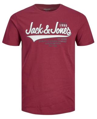 Jack&Jones Pánské triko JJELOGO Regular Fit 12220500 Rhododendron S