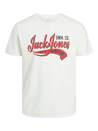 Jack&Jones Pánské triko JJELOGO Standard Fit 12233594 Cloud Dancer S