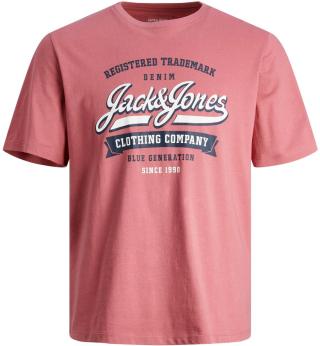 Jack&Jones Pánské triko JJELOGO Standard Fit 12246690 Mesa Rose S