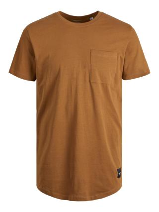 Jack&Jones Pánské triko JJENOA Long Line Fit 12210945 Rubber XXL