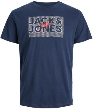 Jack&Jones Pánské triko JJMARIUS Regular Fit 12235210 Navy Blazer XXL