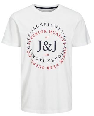 Jack&Jones Pánské triko JJSUPPLY Regular Fit 12221925 White L