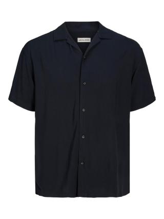 Jack&Jones PLUS Pánská košile JJEMULTI Relaxed Fit 12224615 Black XXL