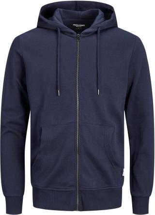 Jack&Jones PLUS Pánská mikina JJEBASIC Regular Fit 12182493 Navy Blazer 3XL