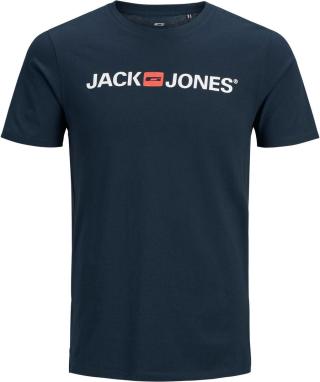 Jack&Jones PLUS Pánské triko JJECORP Regular Fit 12184987 Navy Blazer 4XL