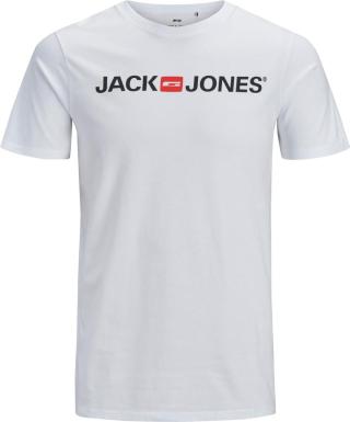 Jack&Jones PLUS Pánské triko JJECORP Regular Fit 12184987 White 4XL