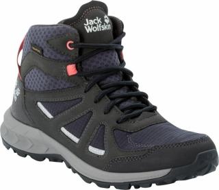 Jack Wolfskin Dámské outdoorové boty Woodland 2 Texapore Mid W Dark Blue/Pink 35,5