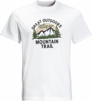 Jack Wolfskin Outdoorové tričko JW Mountain Trail White Rush L