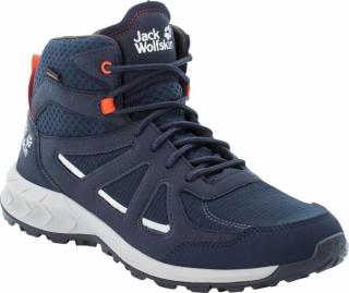 Jack Wolfskin Pánské outdoorové boty Woodland 2 Texapore Mid Dark Blue/Red 40,5