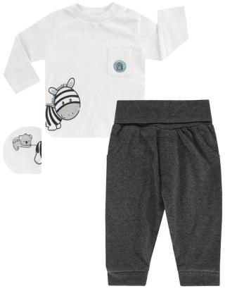 JACKY dětský set tričko a kalhoty Zebra 3321010 80 tmavě šedá