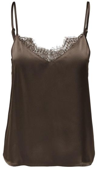 Jacqueline de Yong Dámské tílko JDYHARPER 15274885 Chocolate Brown L