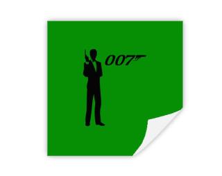 James Bond Samolepky hranatý čtverec