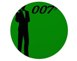 James Bond Tácek na nápoje kulatý