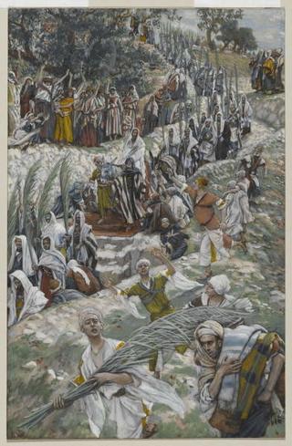 James Jacques Joseph Tissot - Obrazová reprodukce The Procession on the Mount of Olives,