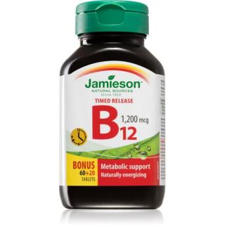 Jamieson Vitamín B12 doplněk stravy pro podporu imunitního systému 80 tbl