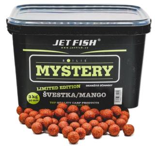Jet fish boilie mystery švestka/mango 3 kg 20 mm