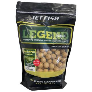 Jet fish extra tvrdé boilie legend range žlutý impuls ořech javor 250 g- 30 mm