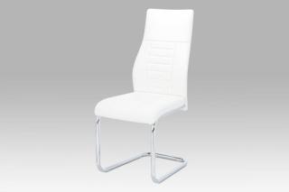 Jídelní židle HC-955 ekokůže / chrom Bílá,Jídelní židle HC-955 ekokůže / chrom Bílá